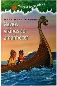 Navios vikings ao amanhecer