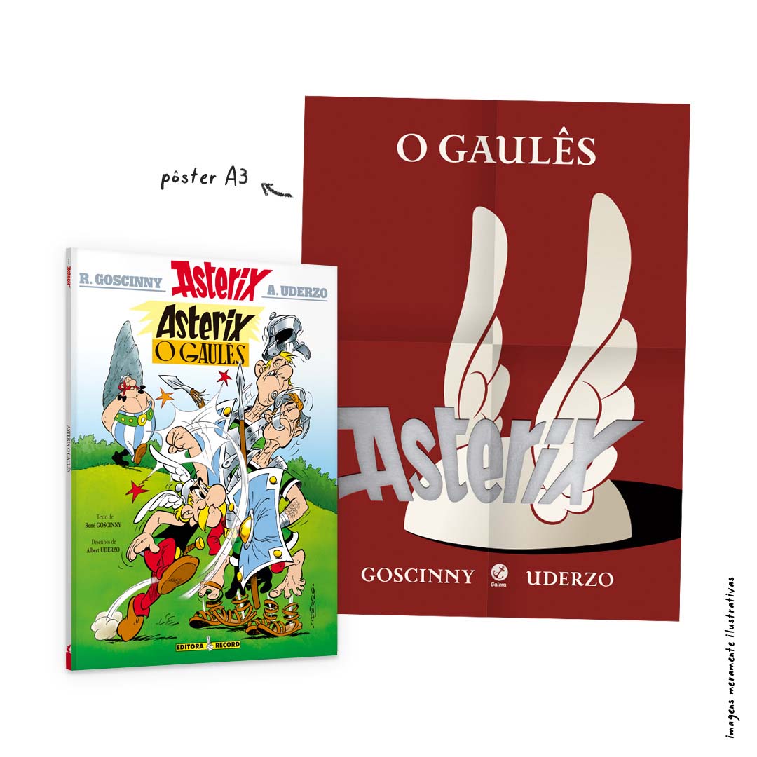 Asterix, O Gaulês (Nº 1 As aventuras de Asterix) - Acompanha pôster
