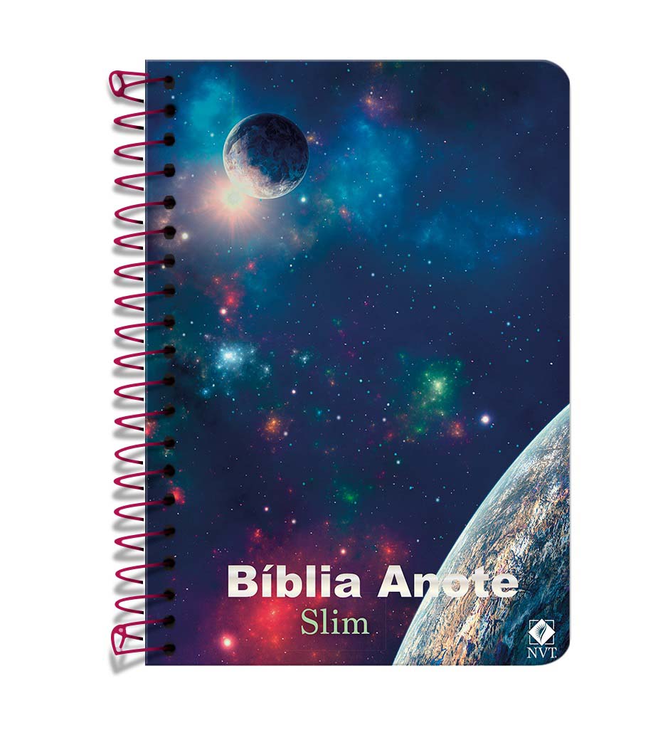Bíblia Anote NVT Slim espiral - Universo