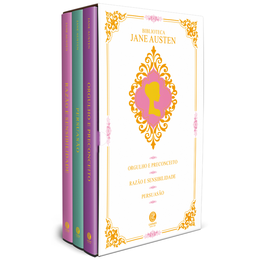 Biblioteca Jane Austen - Box com 3 Livros - Edição de Luxo