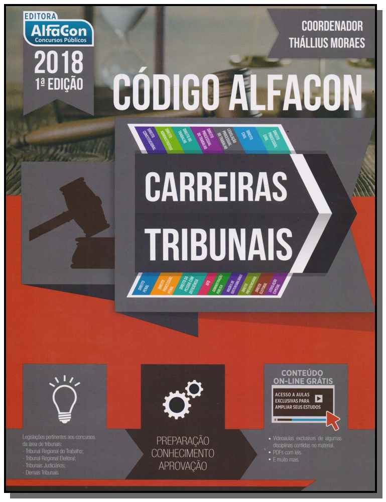 Código AlfaCon - Carreiras tribunais 2018