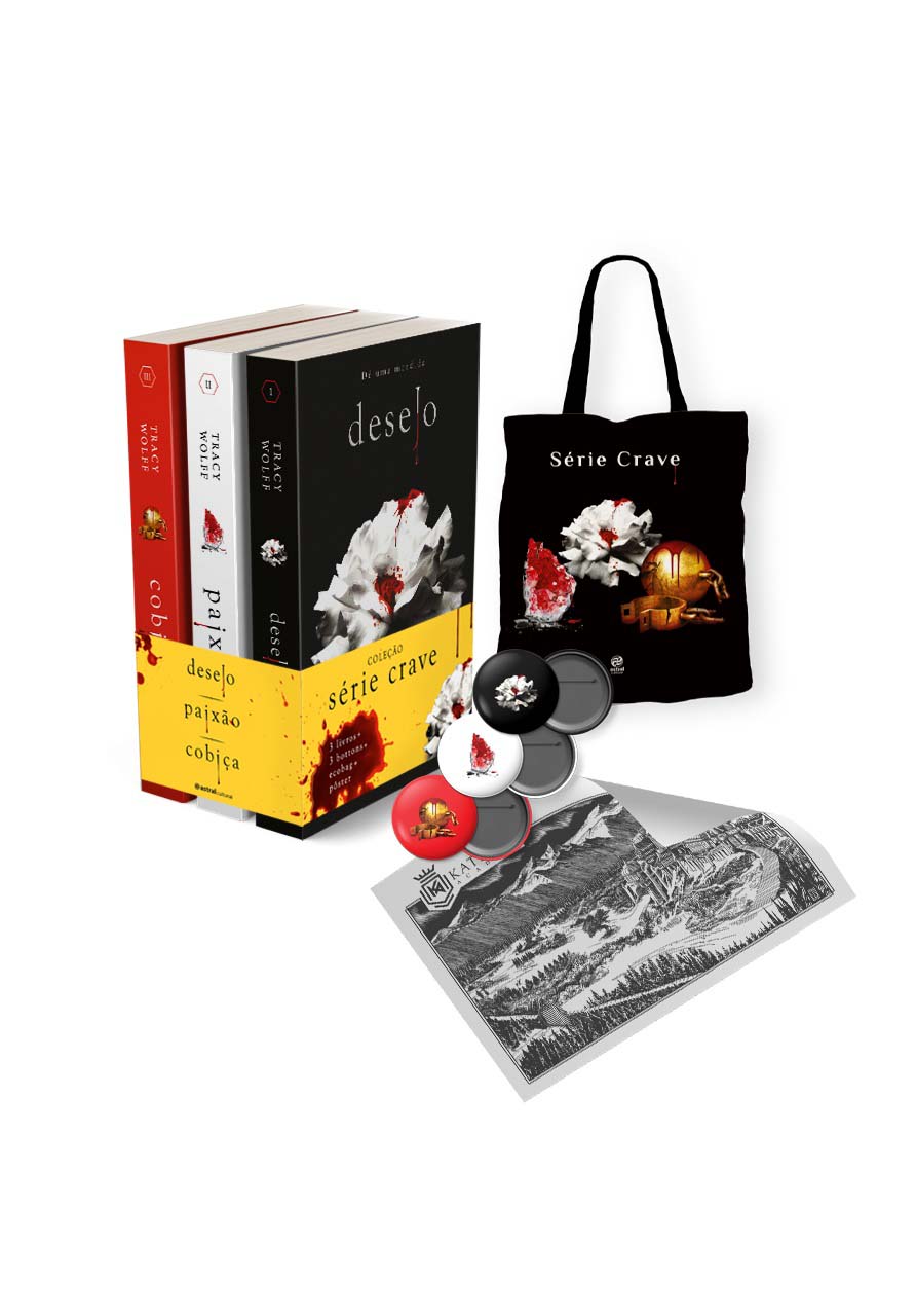 Coleção Série Crave + 3 Bottons, Poster e Ecobag Exclusiva