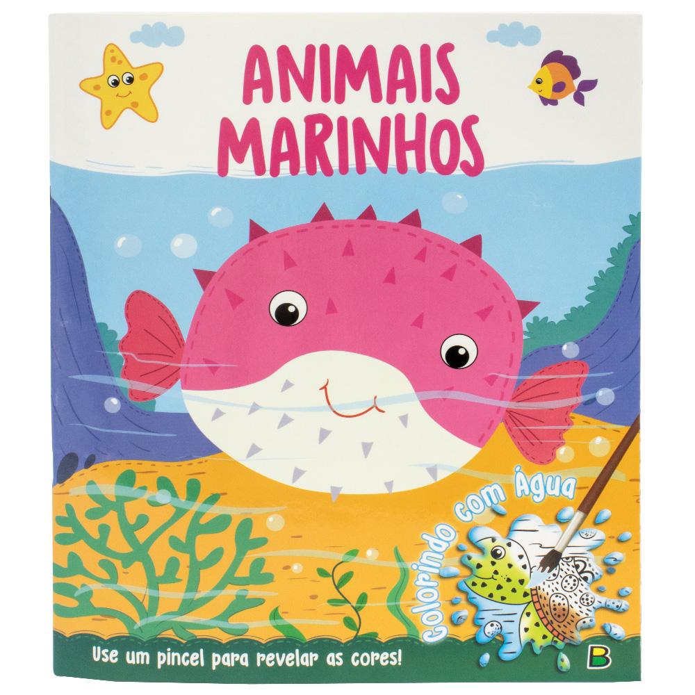 Colorindo com Água: Animais Marinhos