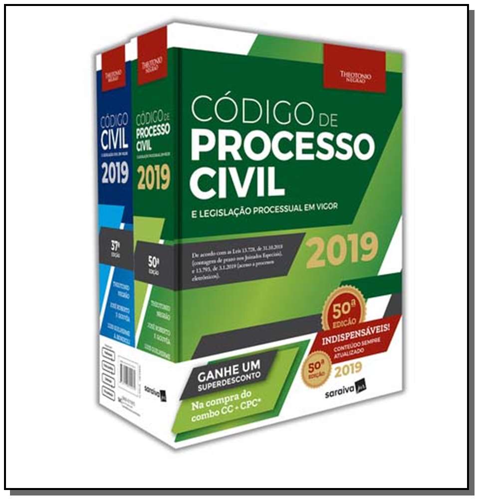 Combo TN : Código Civil e Código Processo Civil - 11ª edição de 2019