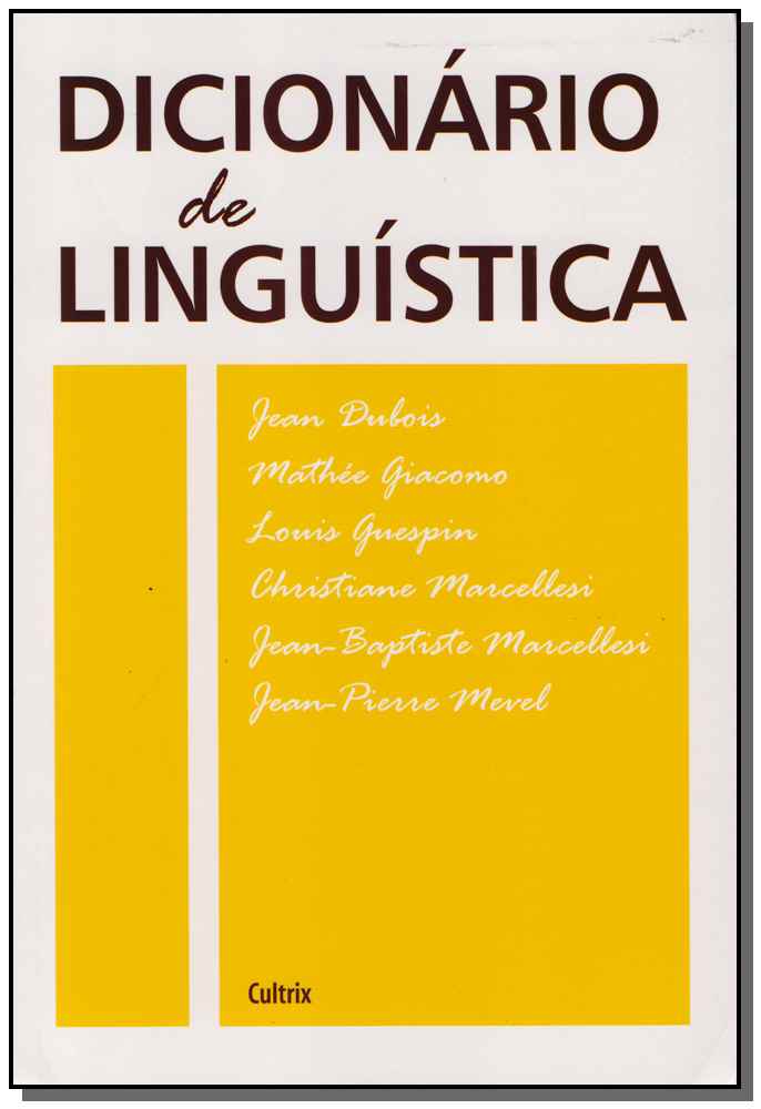 Dicionário De Linguística - Nova Edição