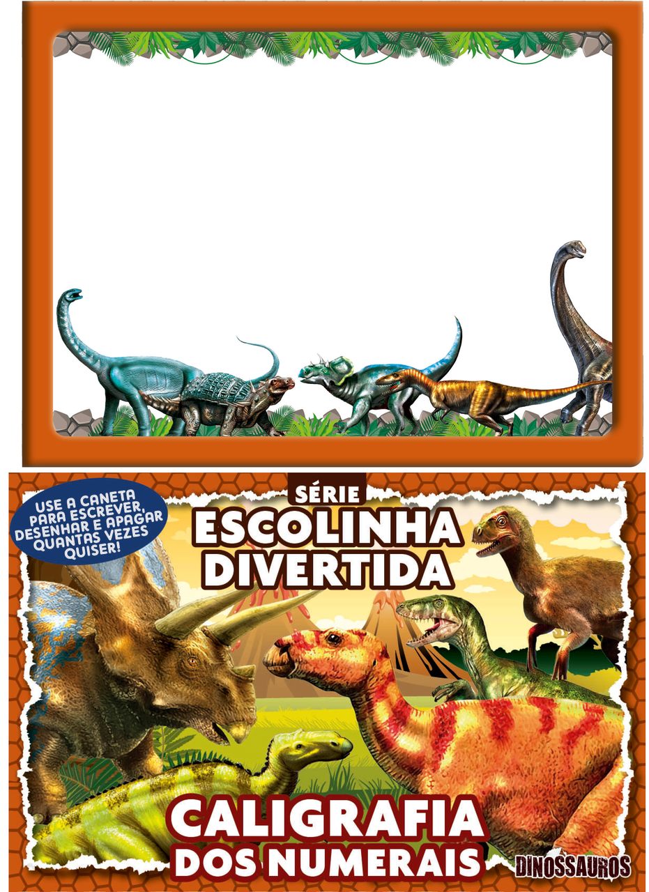 Dinossauros Série Escolinha Divertida - Caligrafia dos Numerais