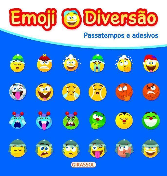 Emoji Diversão Azul - Passatempos Diversão