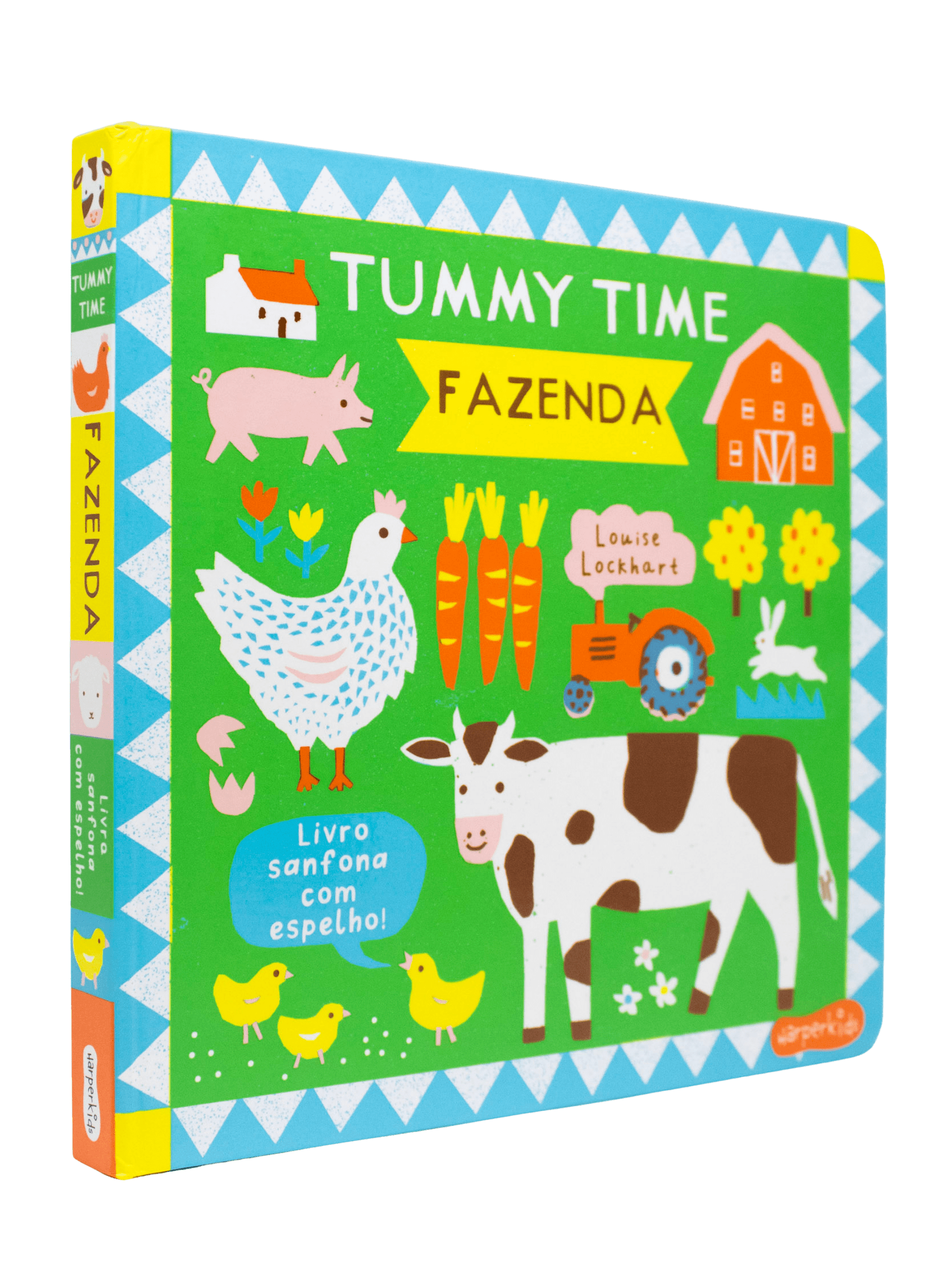 Tummy Time: Fazenda – Um livro ilustrado, sanfonado e com espelho para bebês