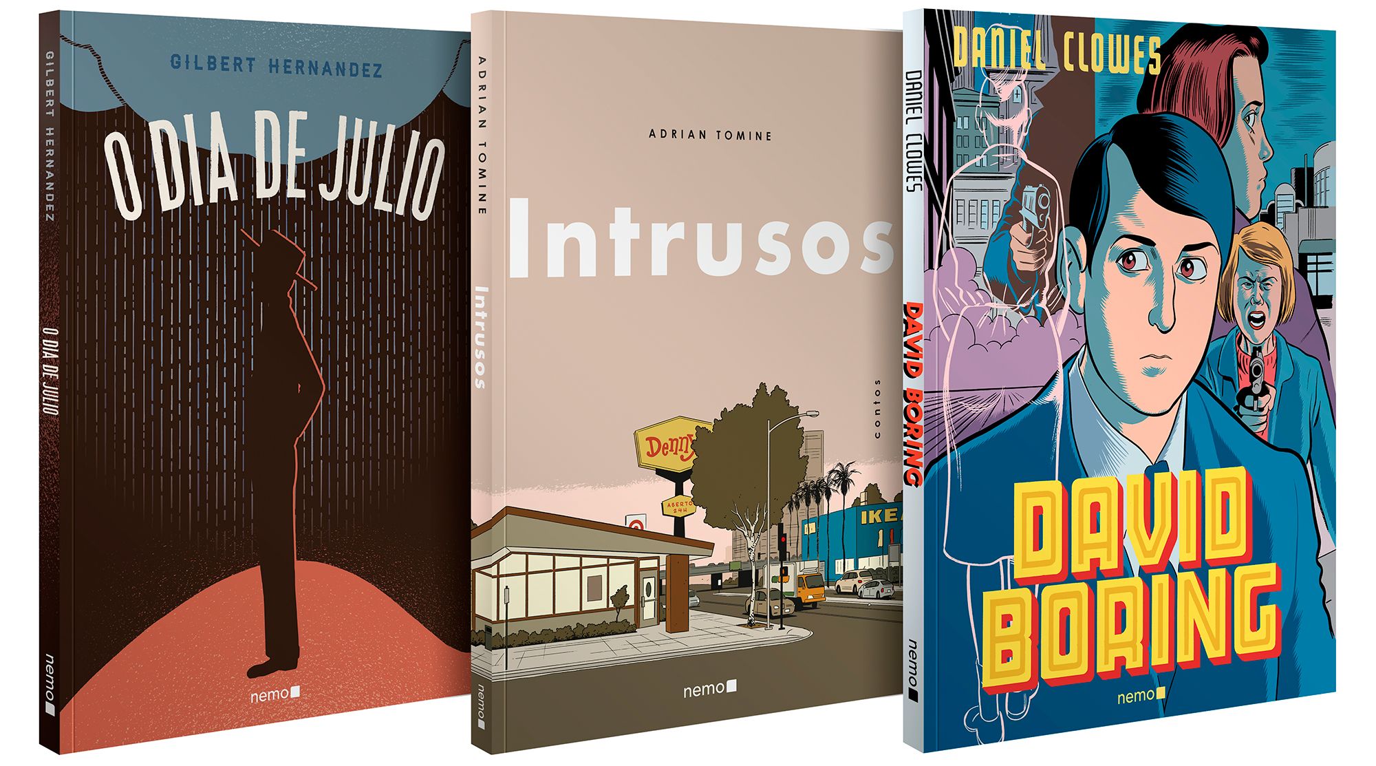 Kit O trio mágico: Clowes, Hernandez, Tomine