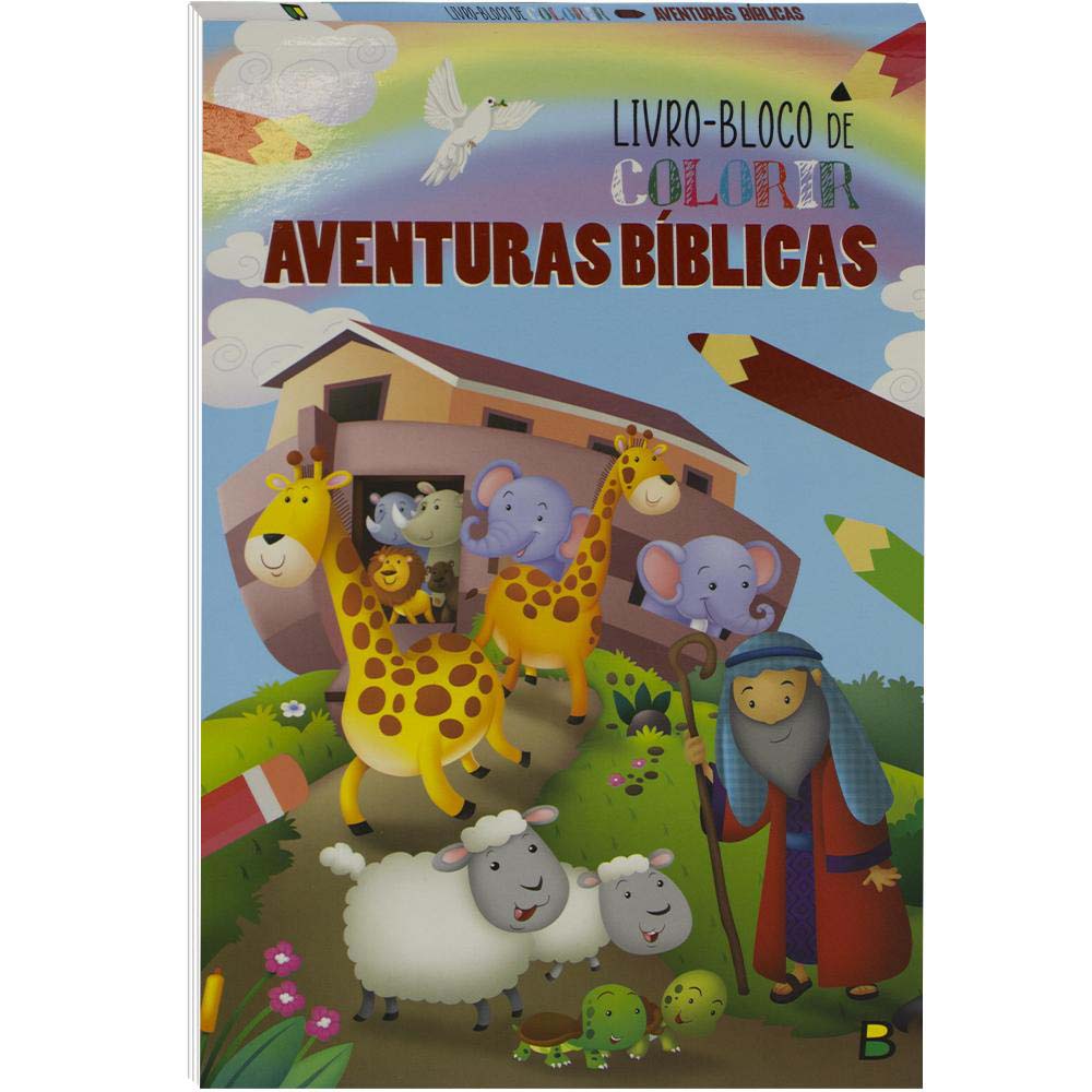 Livro-BLOCO de Colorir: Aventuras Bíblicas