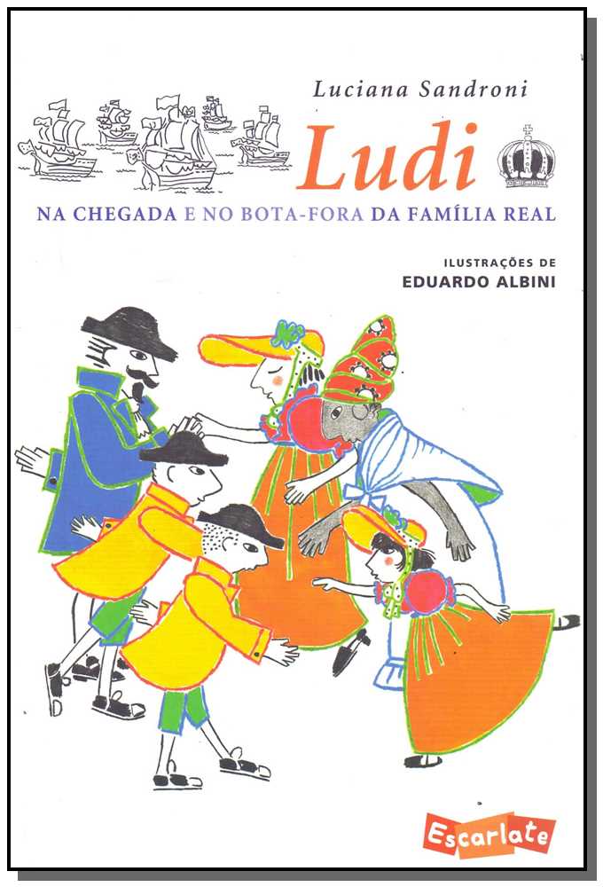 Ludi na chegada e no bota-fora da família real