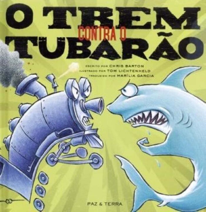 O trem contra o tubarão