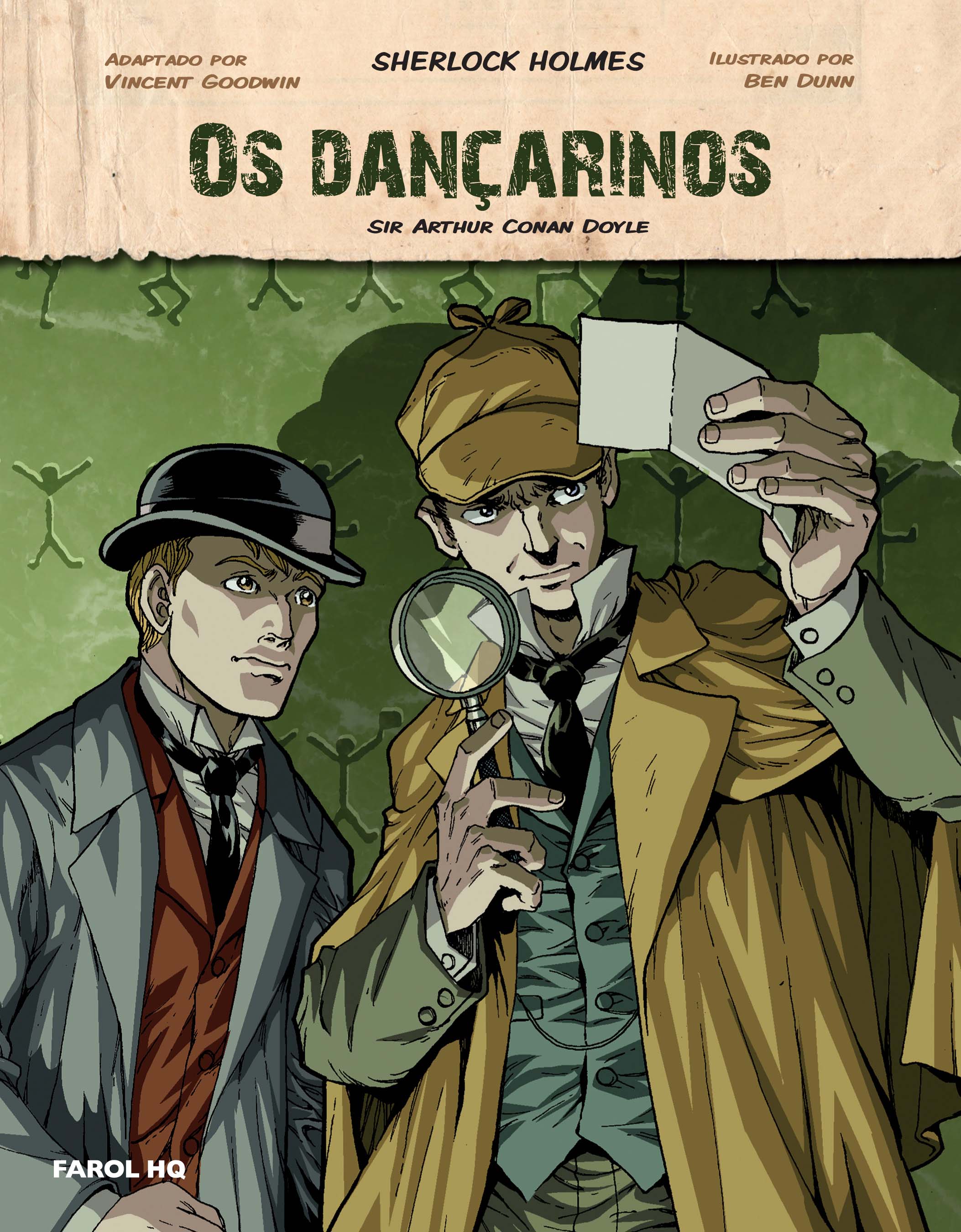 Os dançarinos em quadrinhos