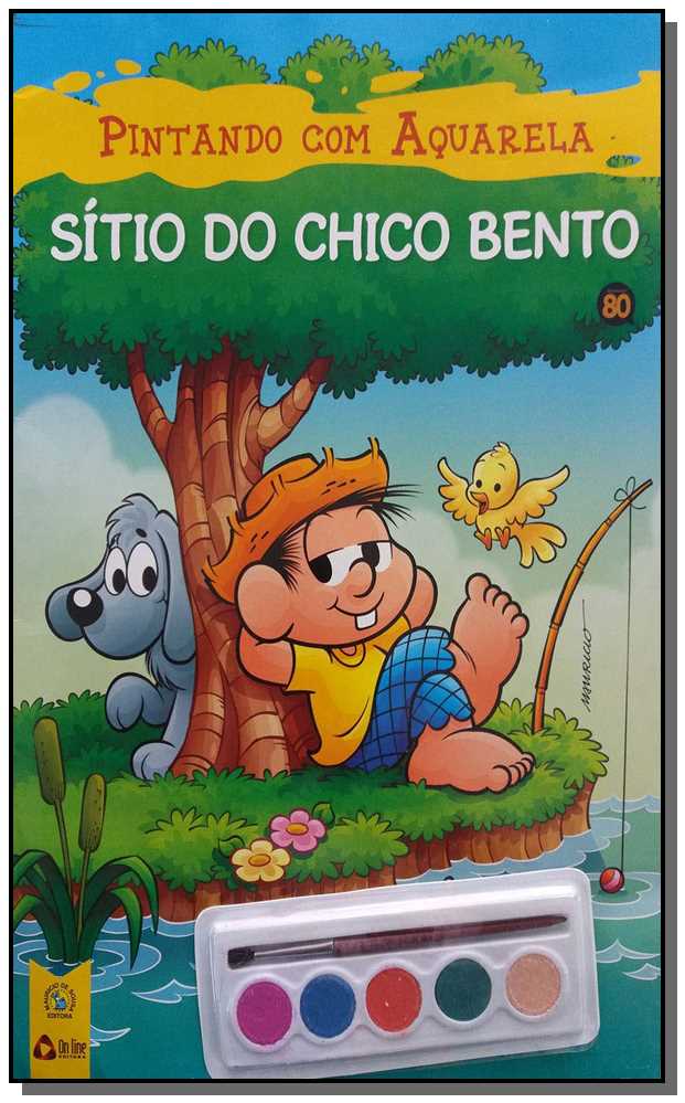 Turma da Mônica Pintando com Aquarela