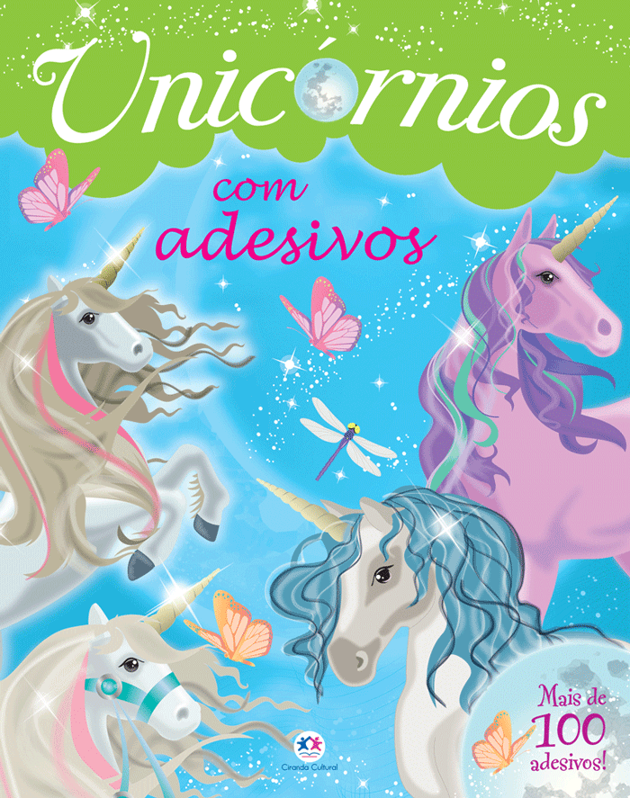 Unicórnios com adesivos